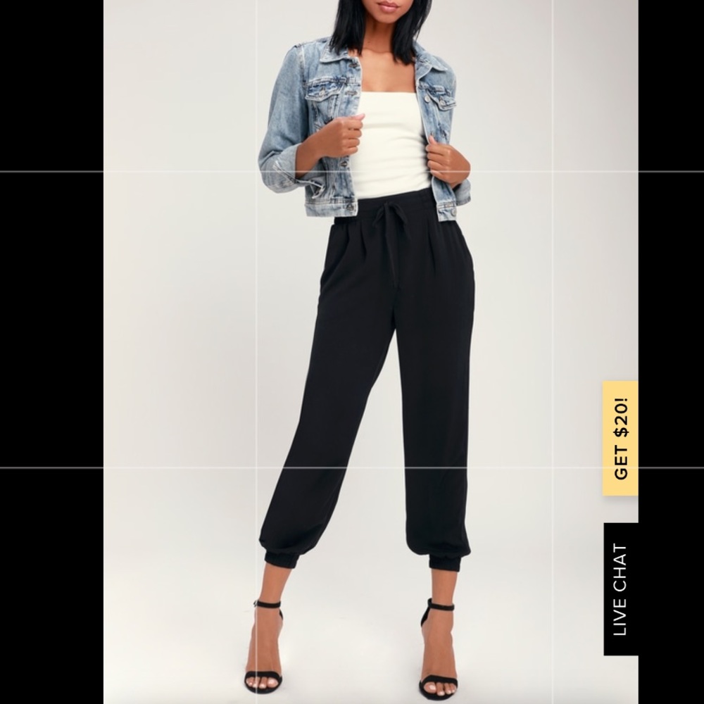 Black jogger pants